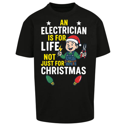 Electrician Christmas Oversized T Shirt