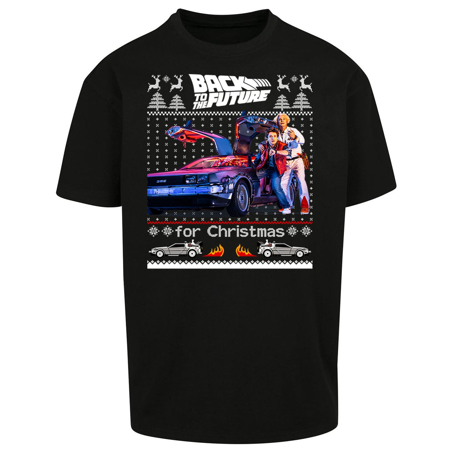 Back To The Future Christmas Oversized T Shirt