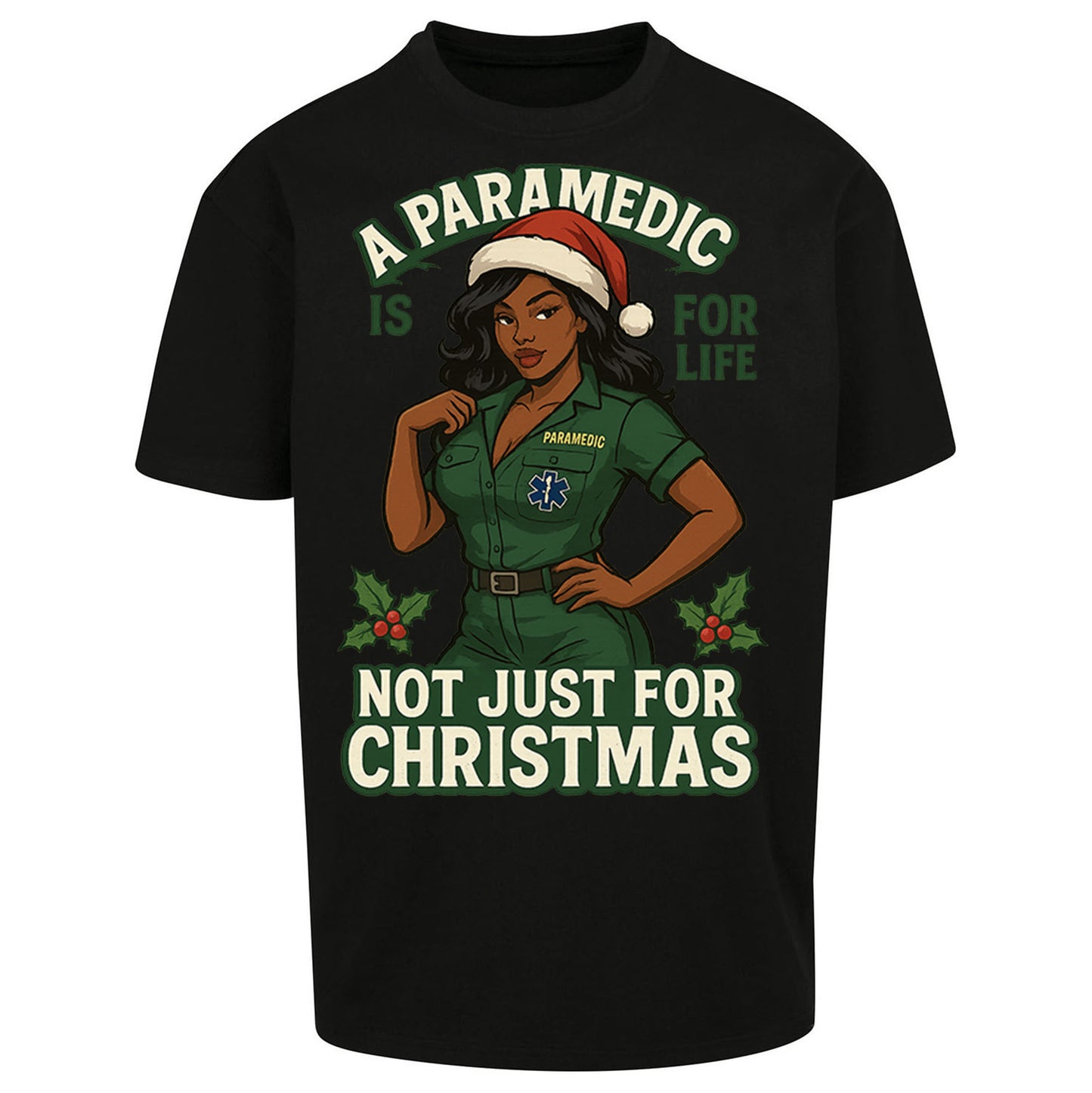 Paramedic Christmas Oversized T Shirt