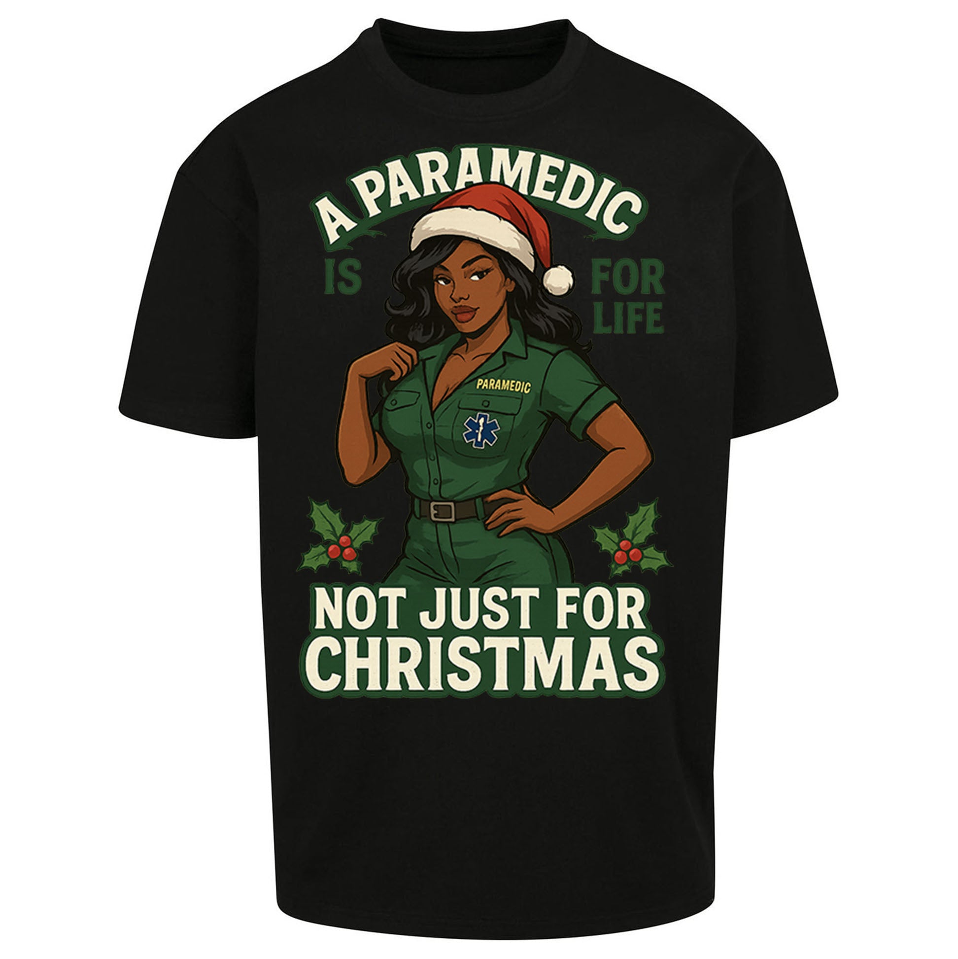 Paramedic Christmas Oversized T Shirt