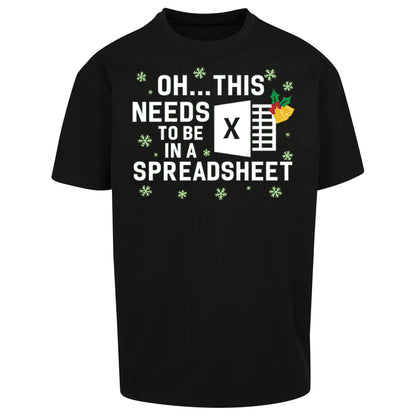 Excel Christmas Oversized T Shirt