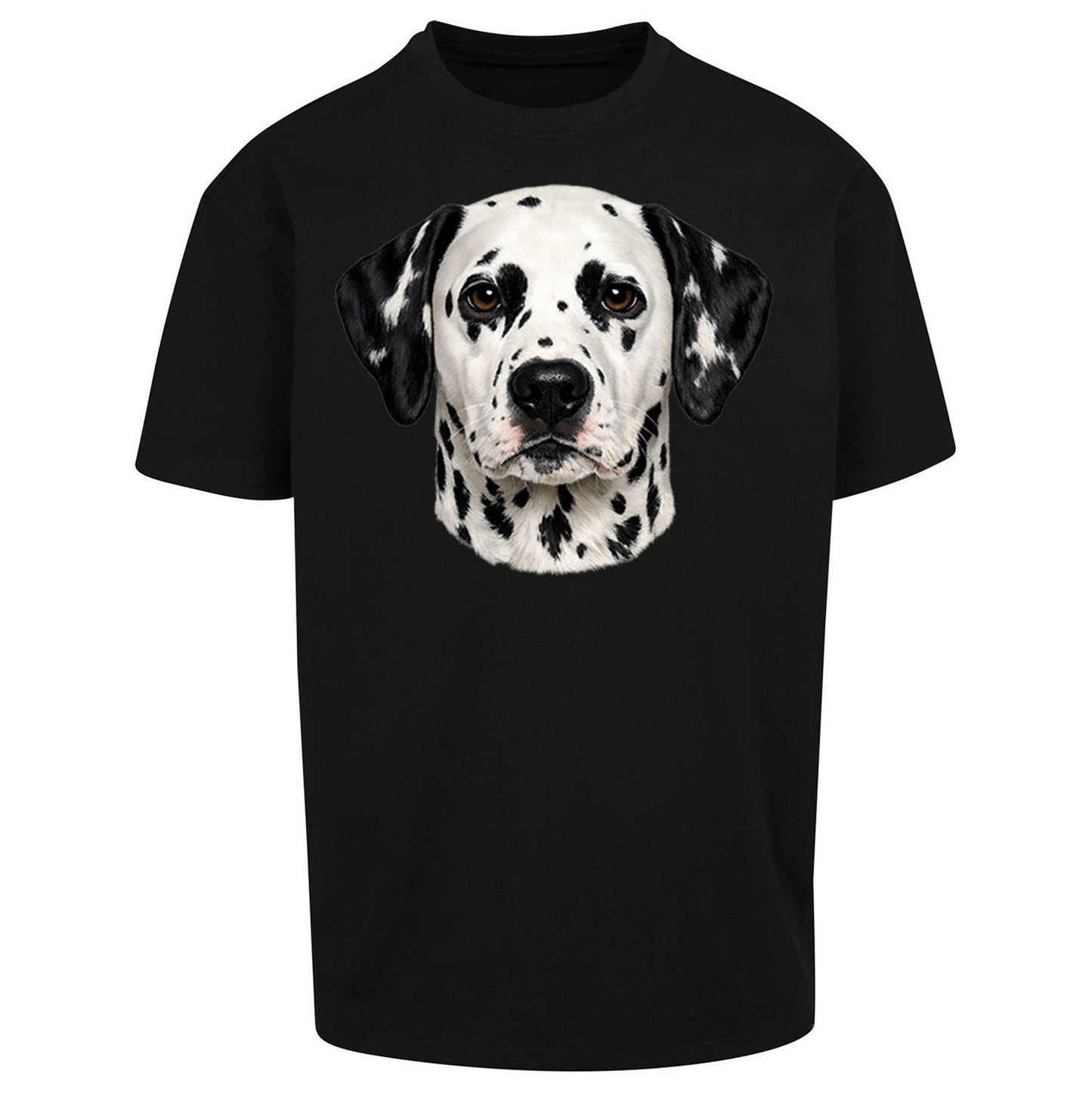 Dalmatian Dog Face Oversized T Shirt