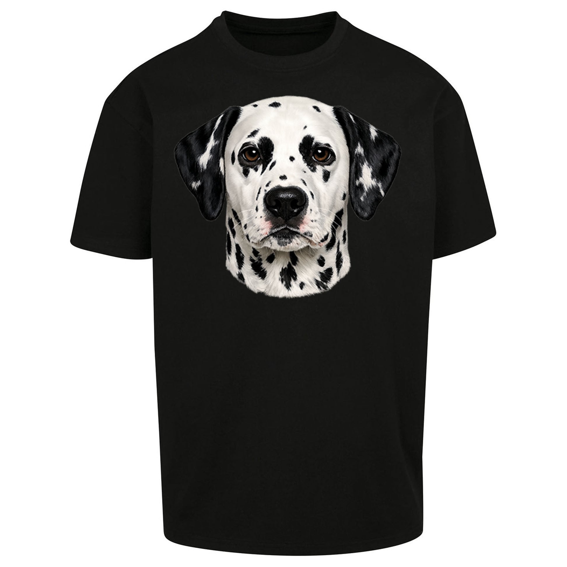 Dalmatian Dog Face Oversized T Shirt