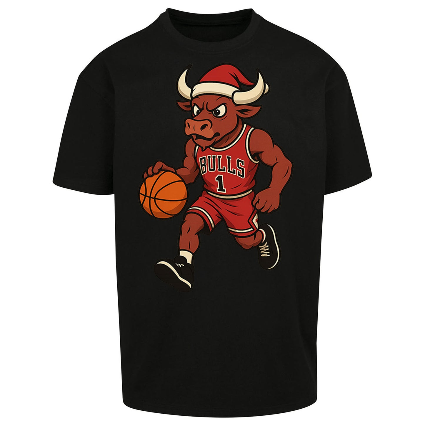 Chicago Bulls Christmas Oversized T Shirt