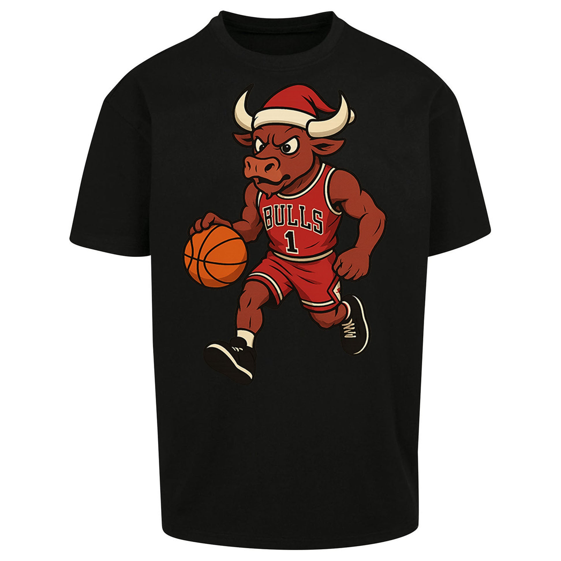Chicago Bulls Christmas Oversized T Shirt