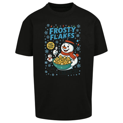 Snowman Christmas Oversized T Shirt 