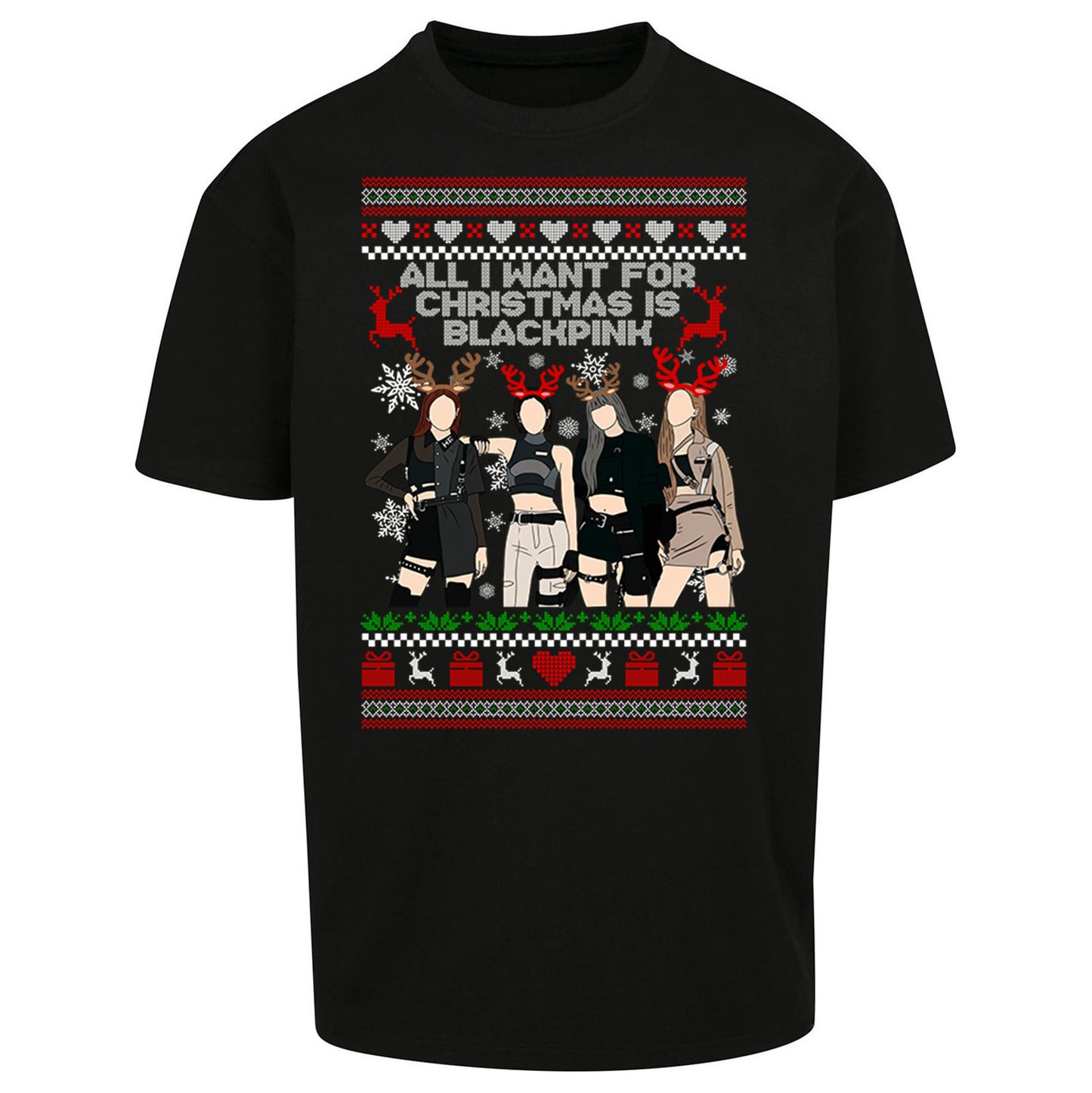 BlackPink Christmas Oversized T Shirt