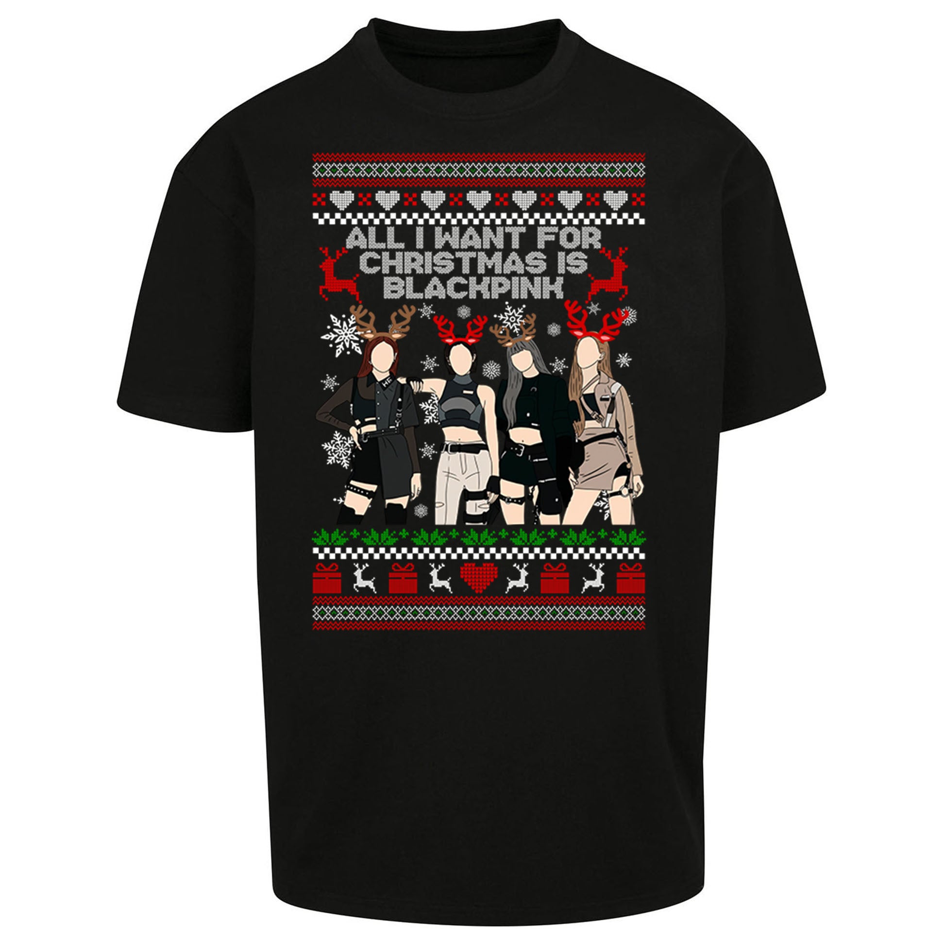 BlackPink Christmas Oversized T Shirt