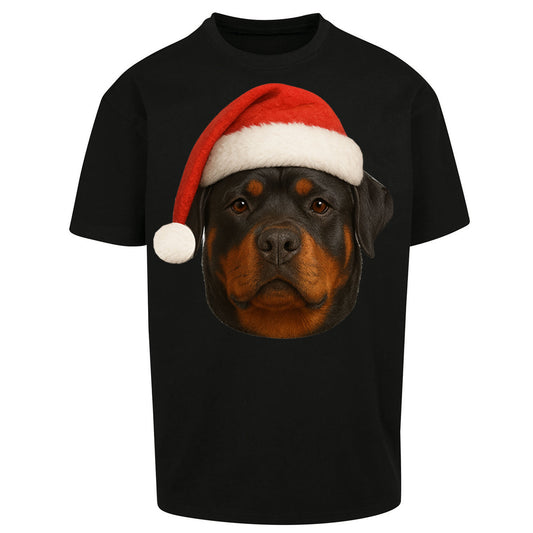 Rottweiler Christmas Oversized T Shirt