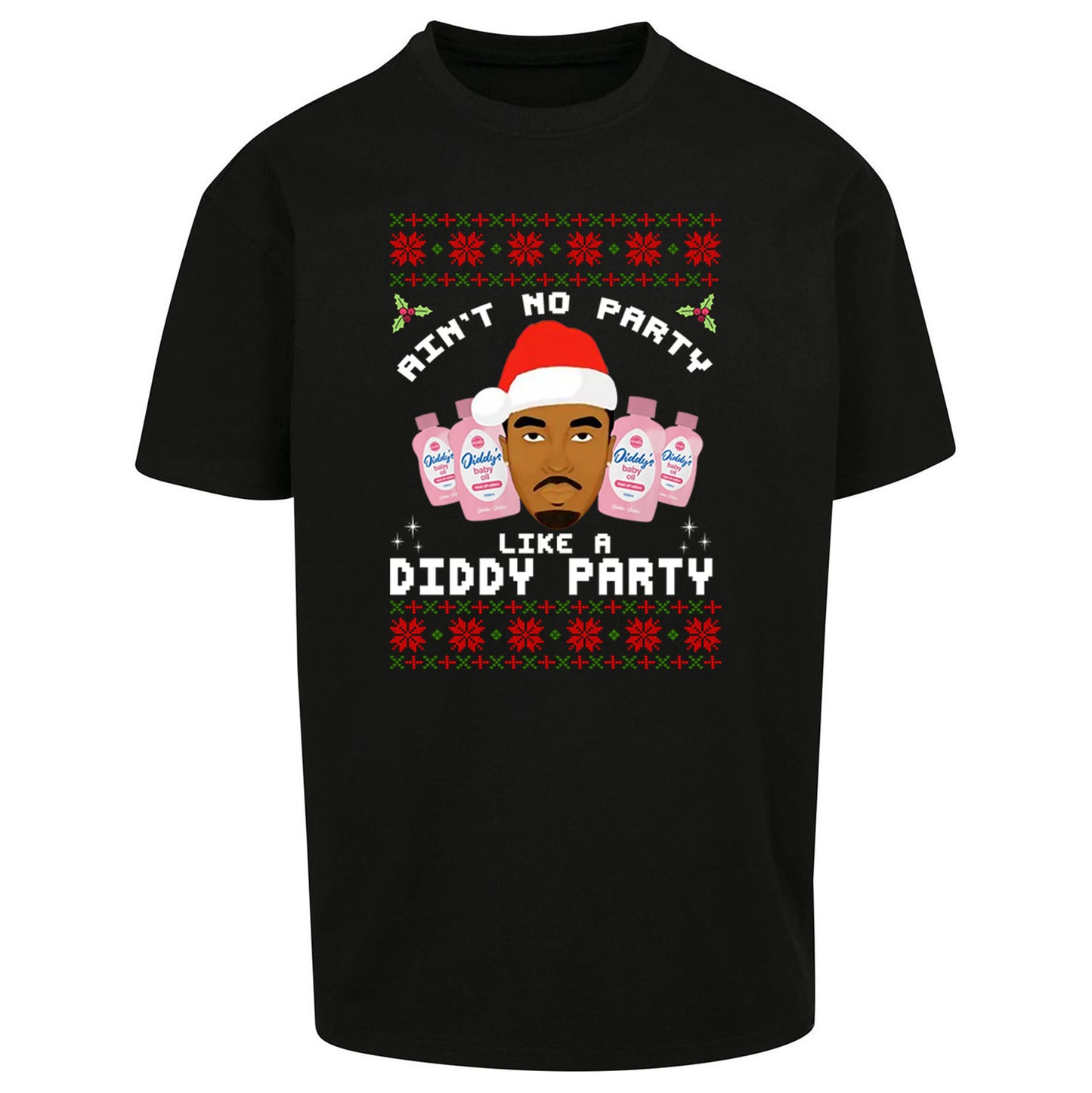 Diddy Christmas Oversized T Shirt