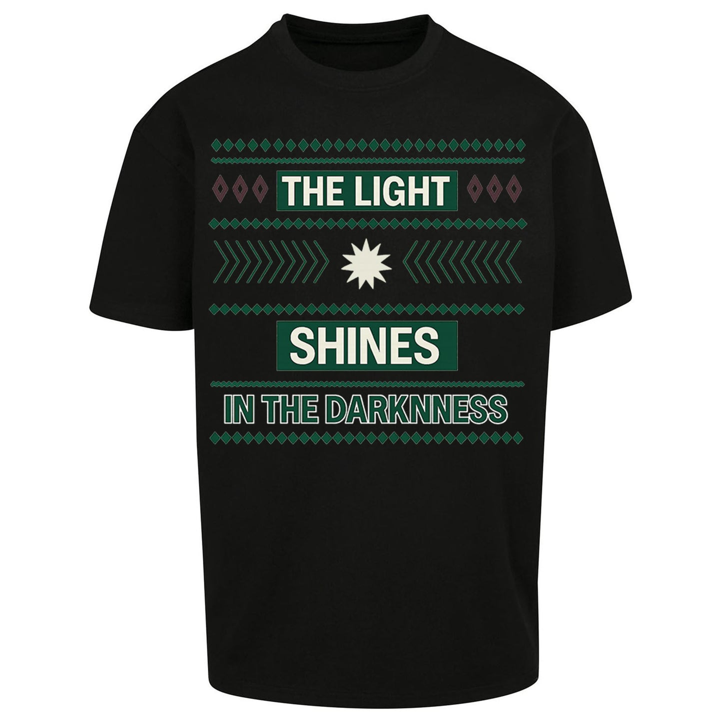 The Light Shines in the Darkness Oversized T Shirt