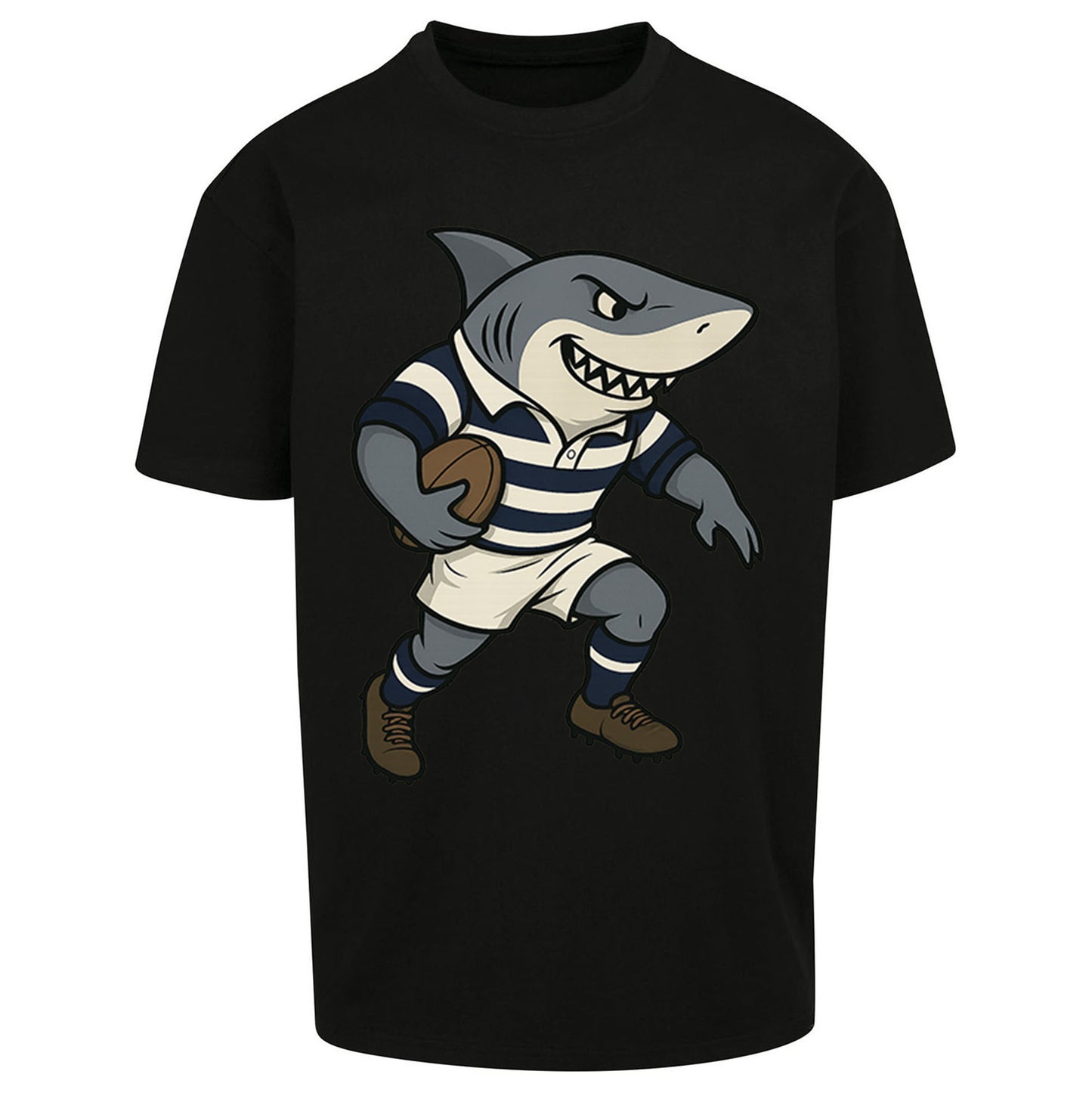 Retro Sale Sharks Rugby Union Oversized T Shirt