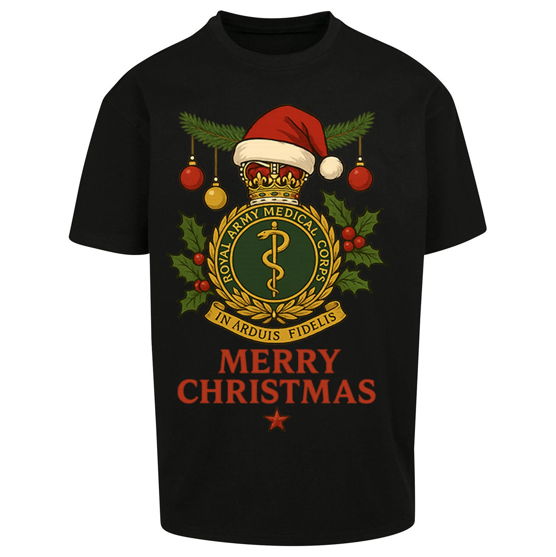Royal Army Medical Corps Christmas Oversized T Shirt