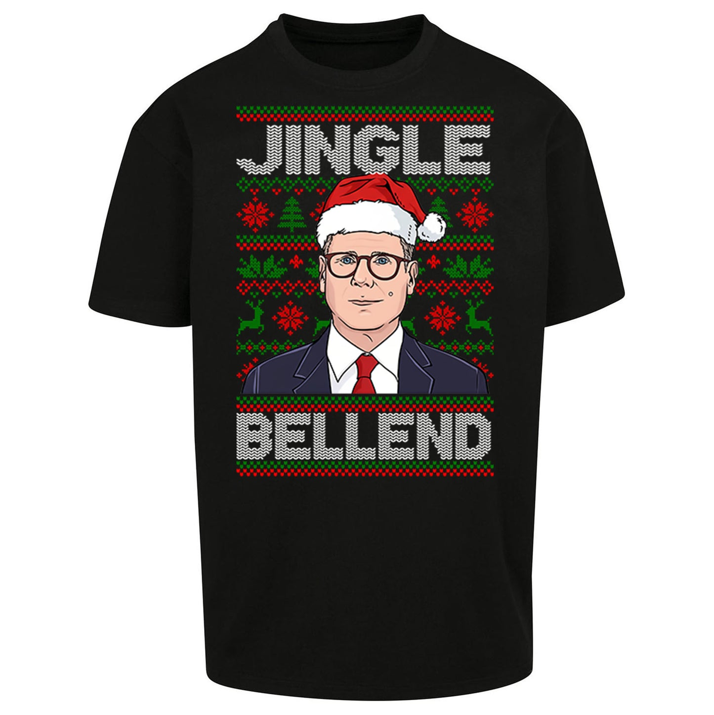 Keir Starmer Jingle Bell End Oversized T Shirt