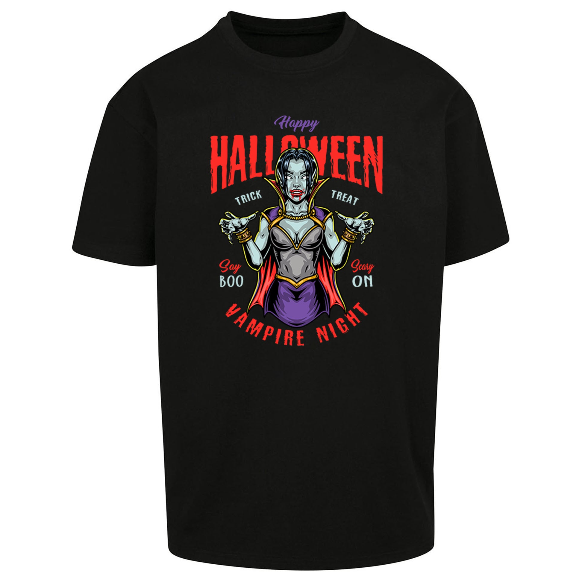 Halloween Vampire Oversized T Shirt