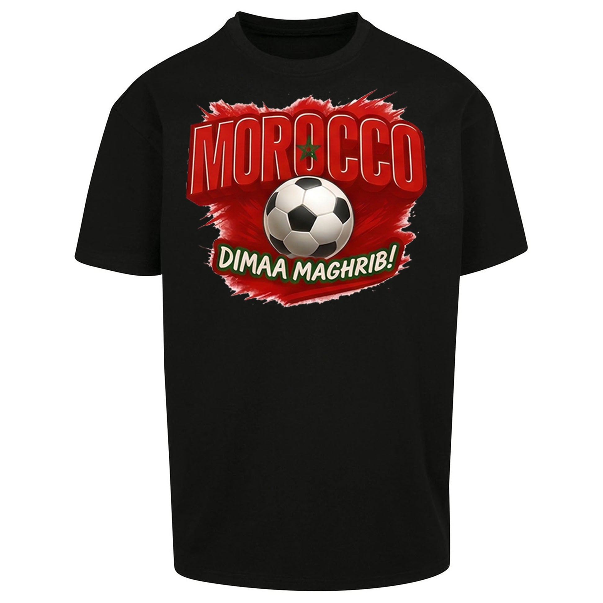 Morocco Retro World Cup Oversized T Shirt 