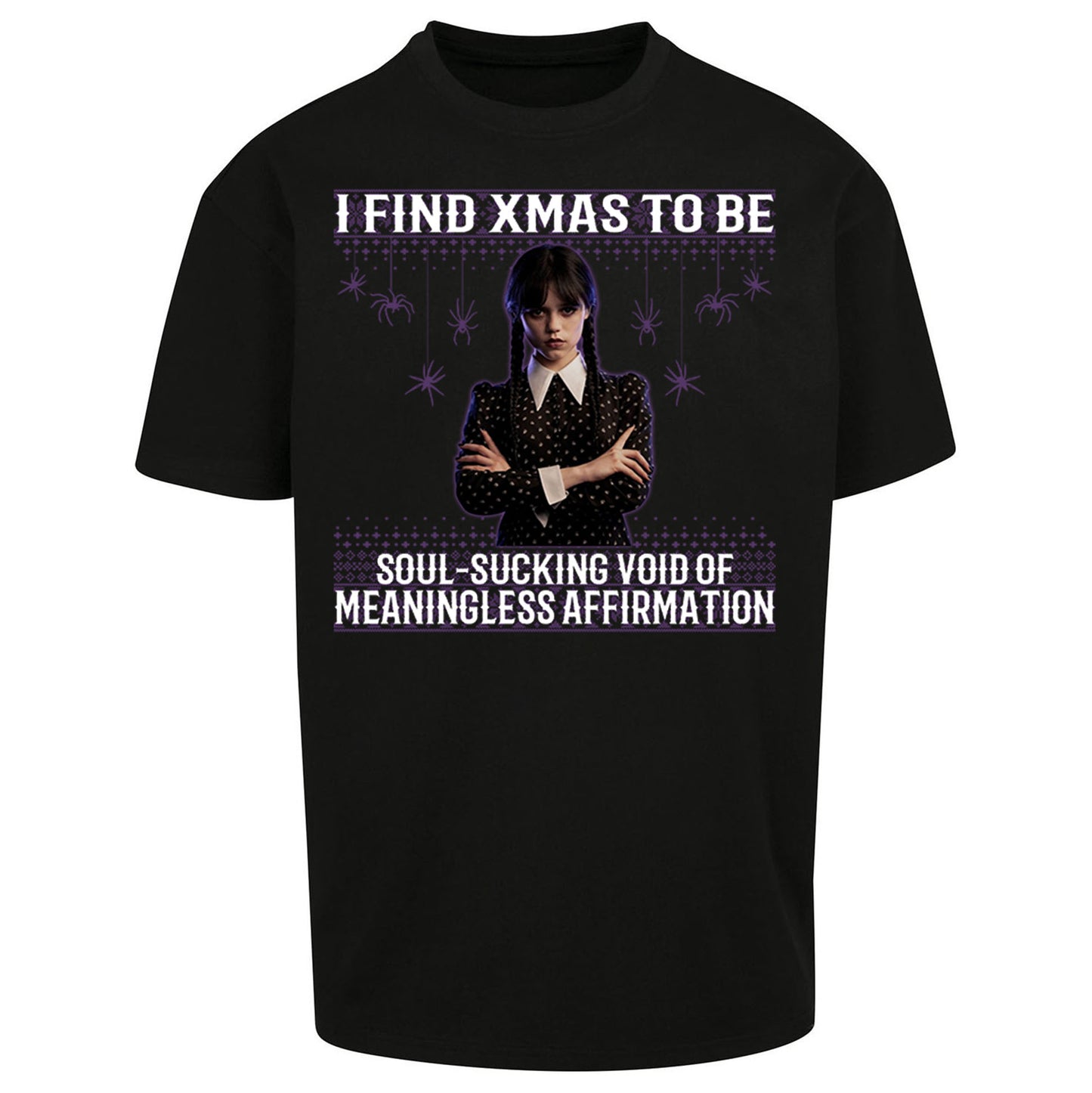 Wednesday Christmas Oversized T Shirt
