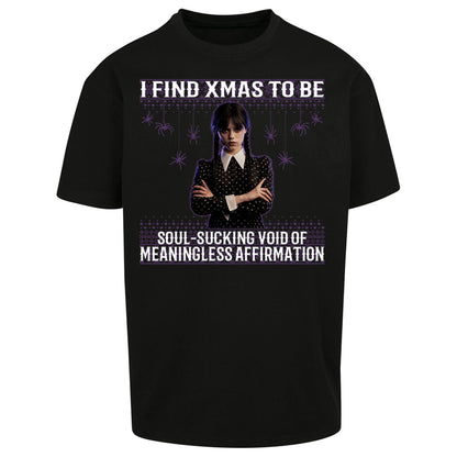 Wednesday Christmas Oversized T Shirt