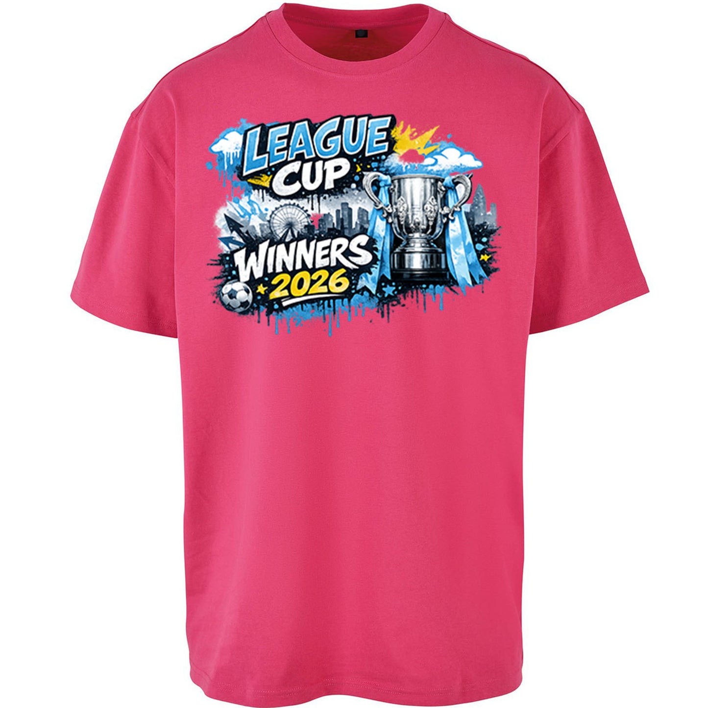 Man City League Cup Winners 2026 Oversized T Shirt