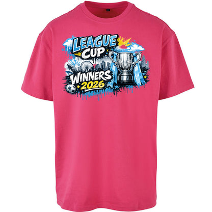Man City League Cup Winners 2026 Oversized T Shirt