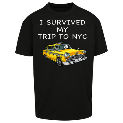 I Survived My Trip To NYC Yellow Taxi Oversized Tee