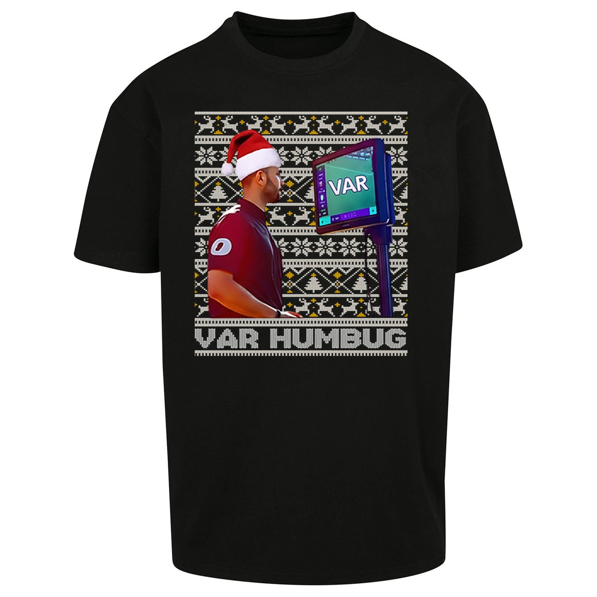 VAR Christmas Oversized T Shirt 