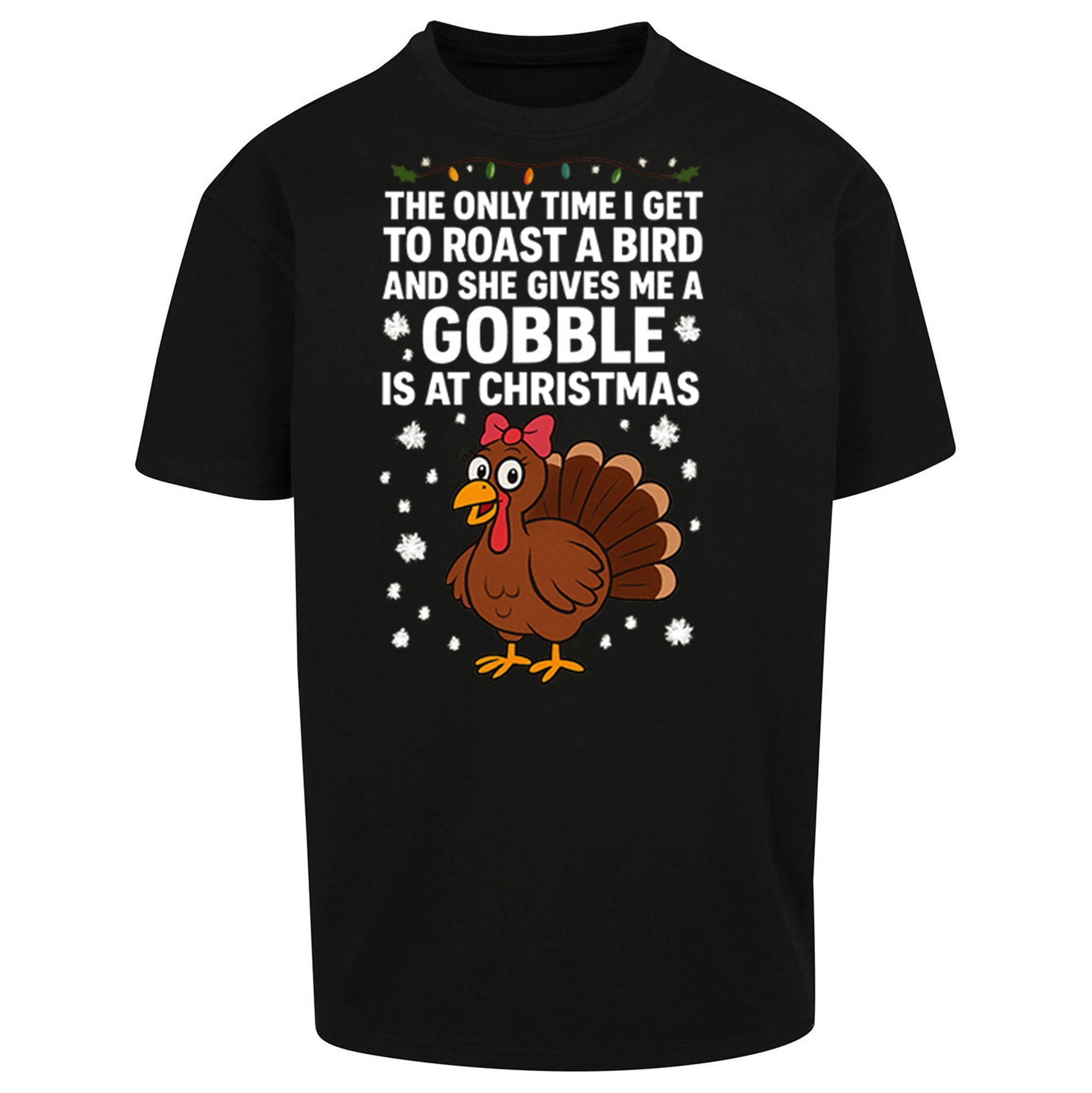 Rude Christmas Oversized T Shirt