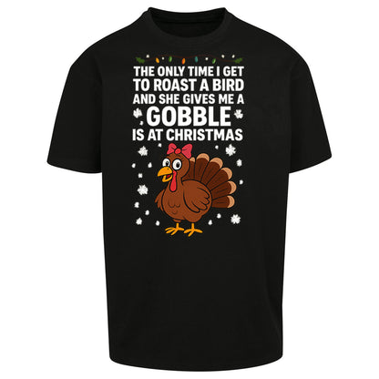 Rude Christmas Oversized T Shirt