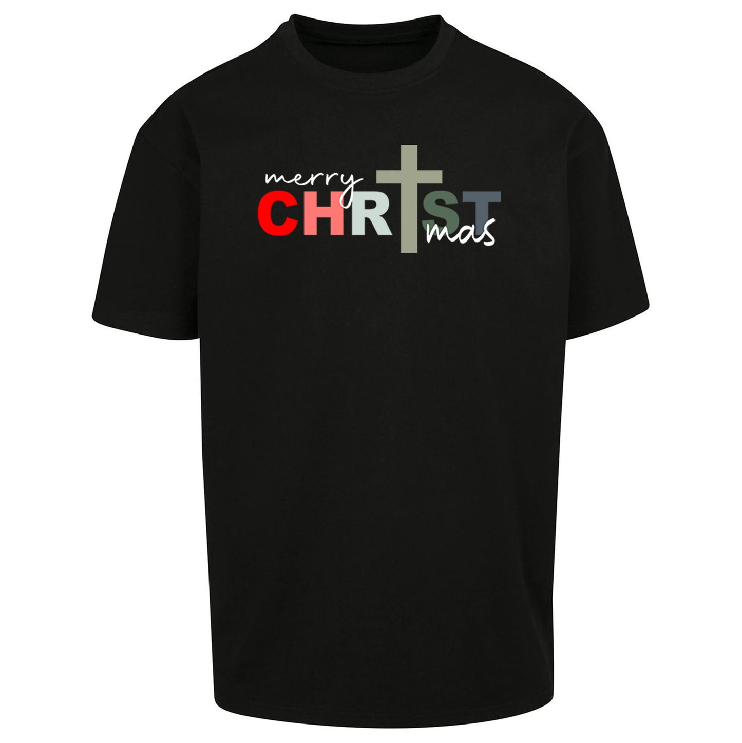 Christ Christmas Oversized T Shirt