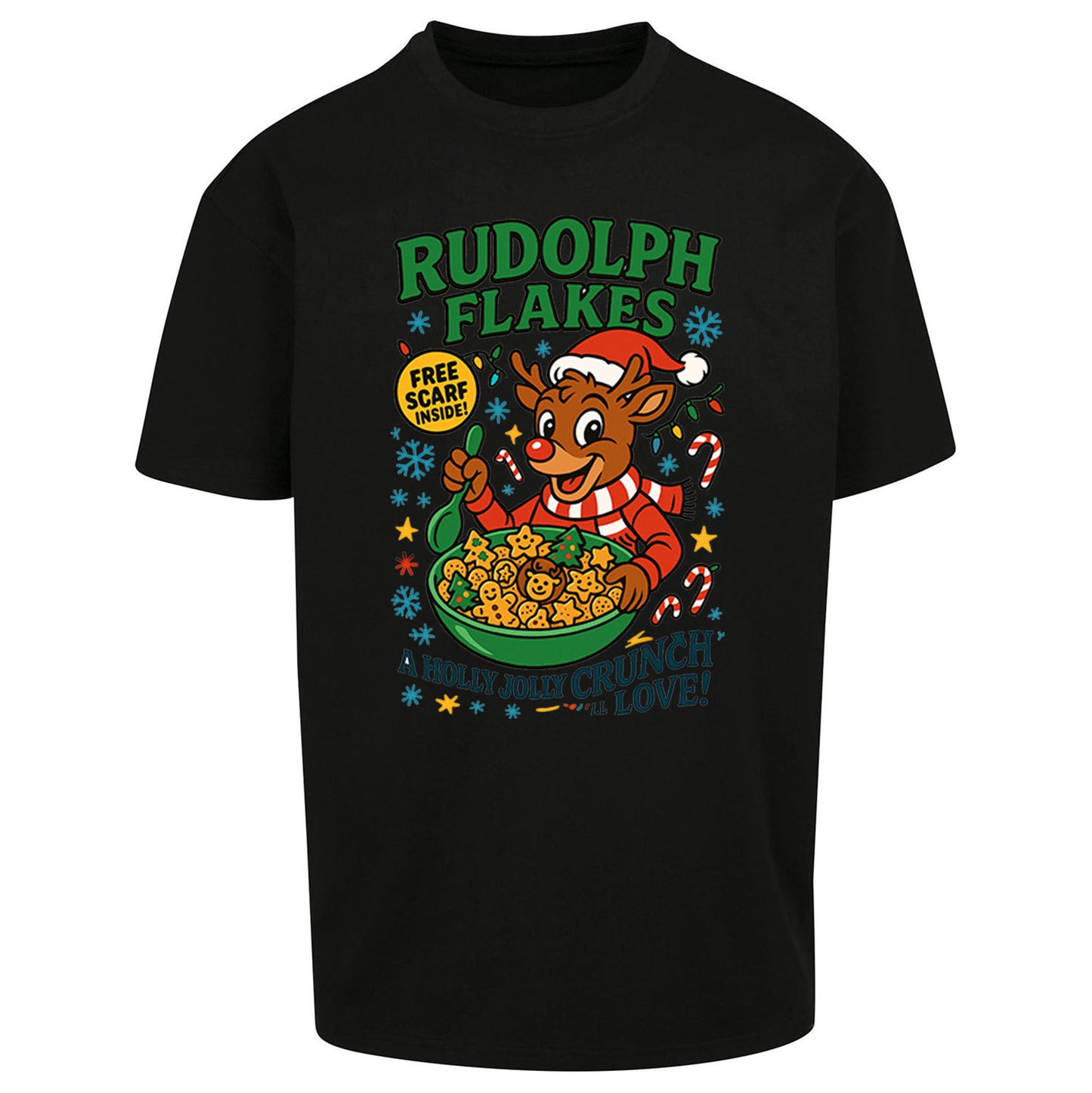 Rudolph The Red Nose Reindeer Oversized T Shirt