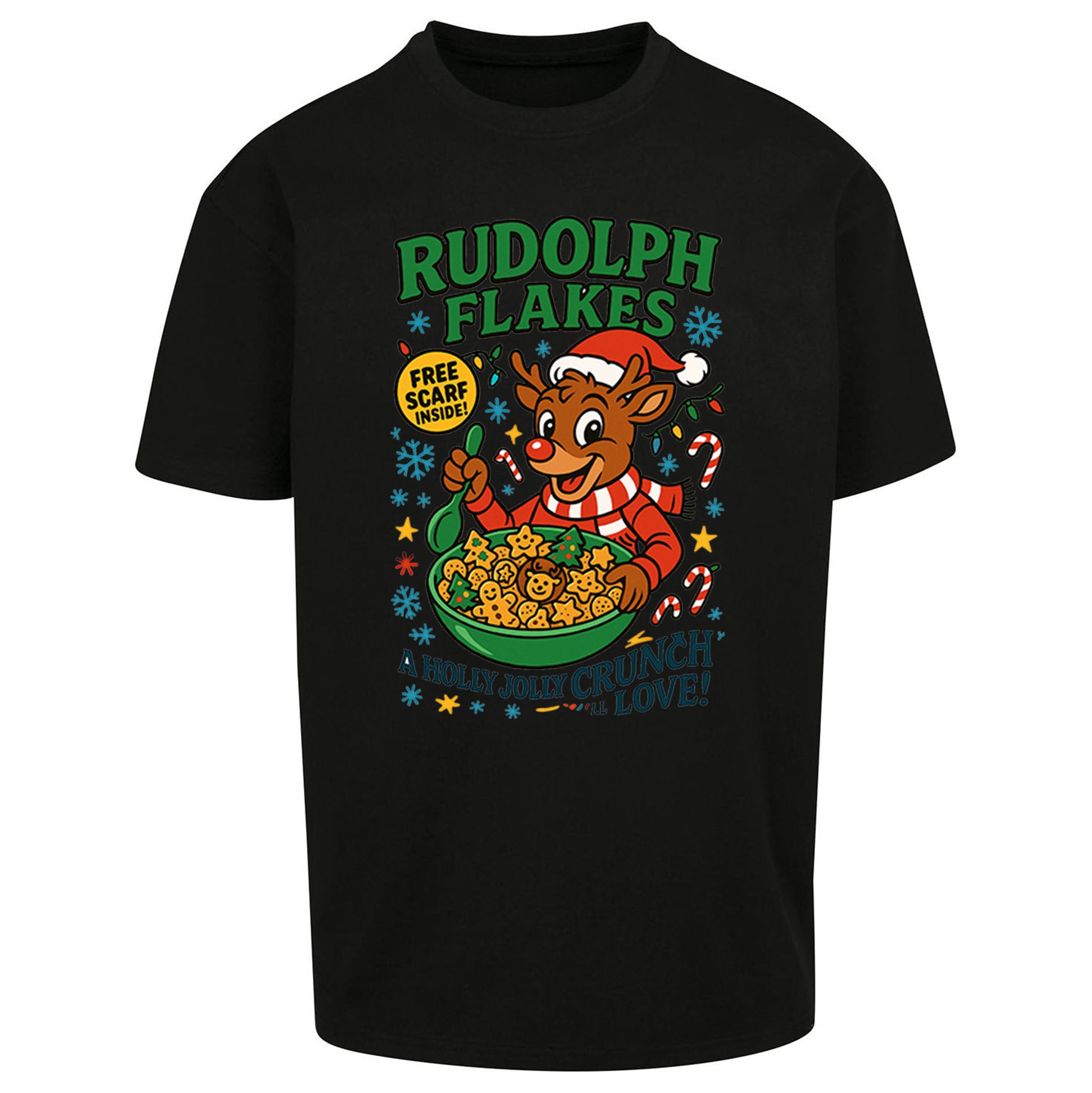 Rudolph The Red Nose Reindeer Oversized T Shirt