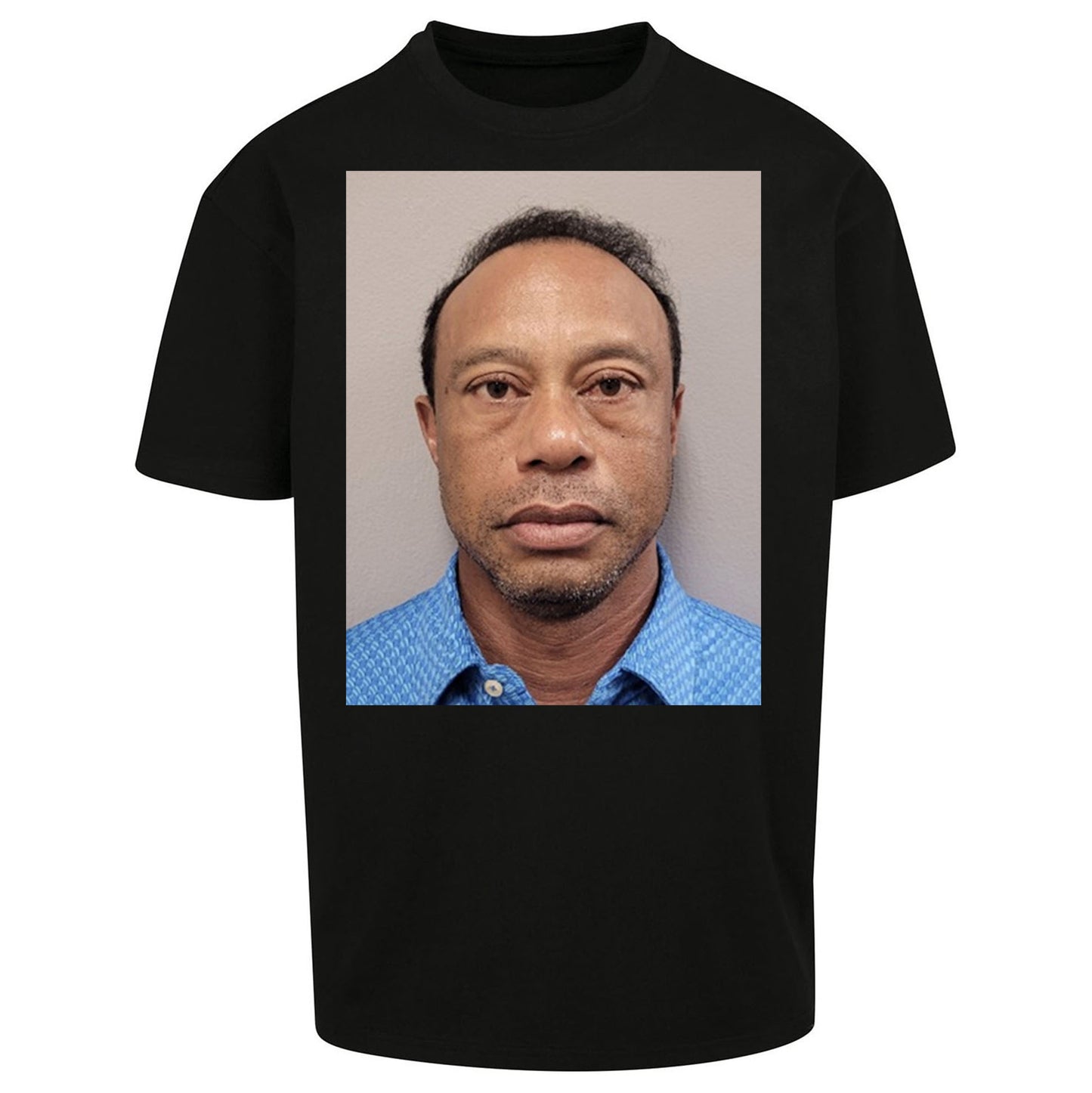 Tiger Woods Mugshot Oversized T Shirt 