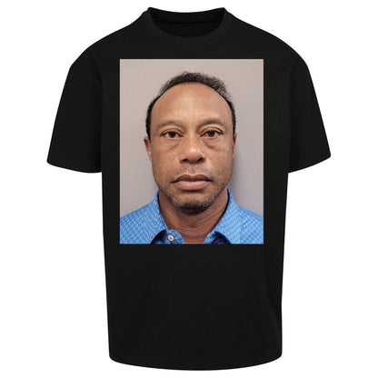 Tiger Woods Mugshot Oversized T Shirt 