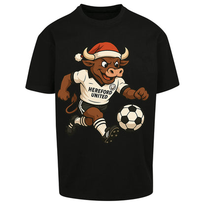 Retro Hereford Christmas Oversized T Shirt 