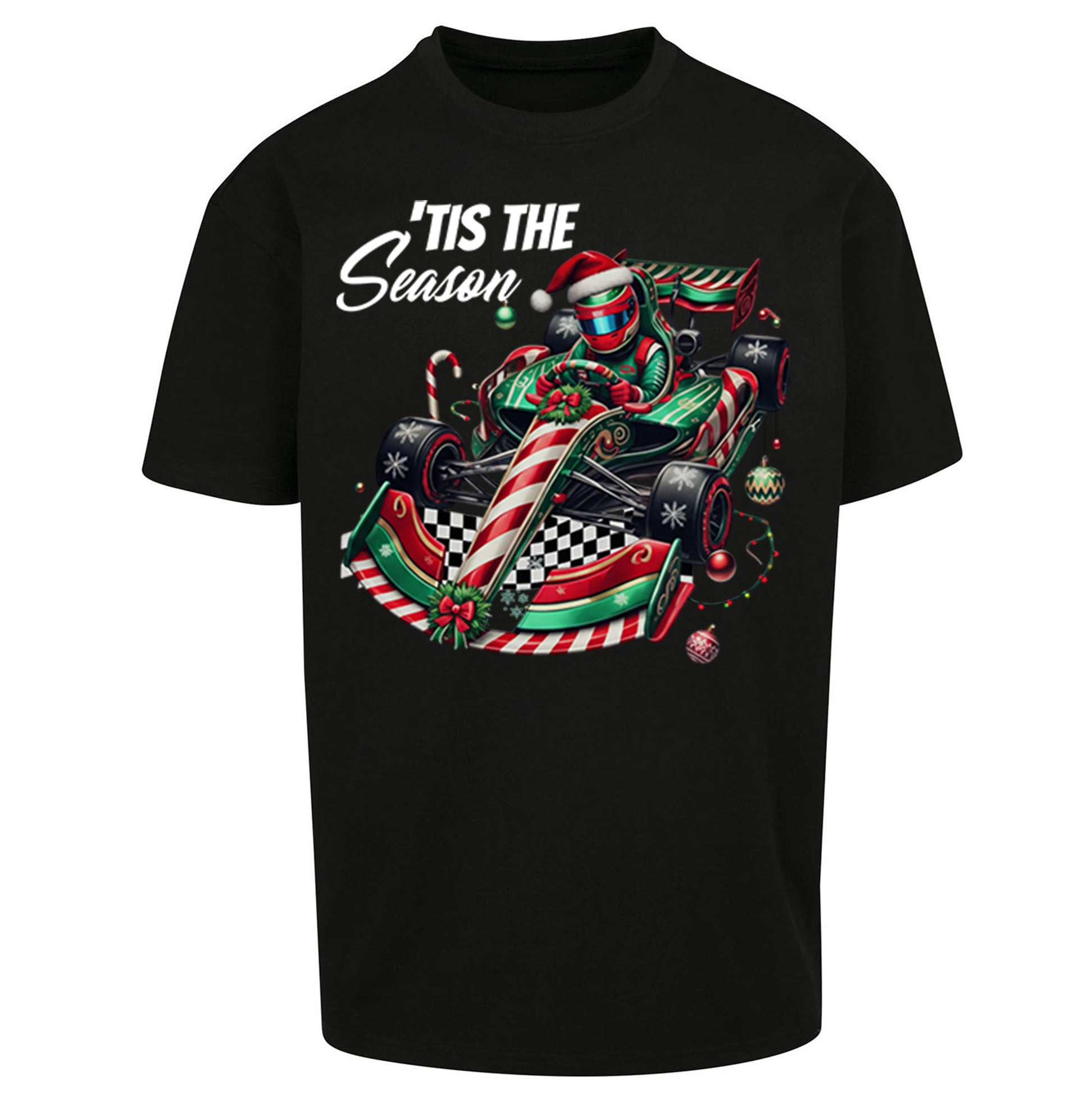 Formula 1 Karting Christmas Oversized T Shirt