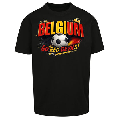Belgium Retro Football Oversized T Shirt