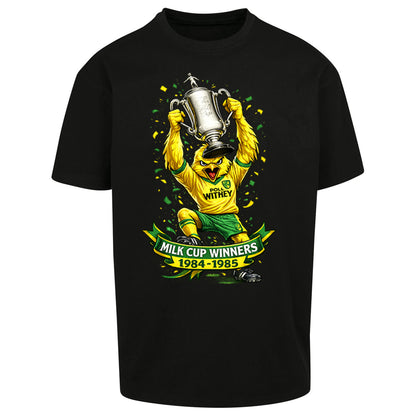 Norwich City Milk Cup Winners Oversized T Shirt
