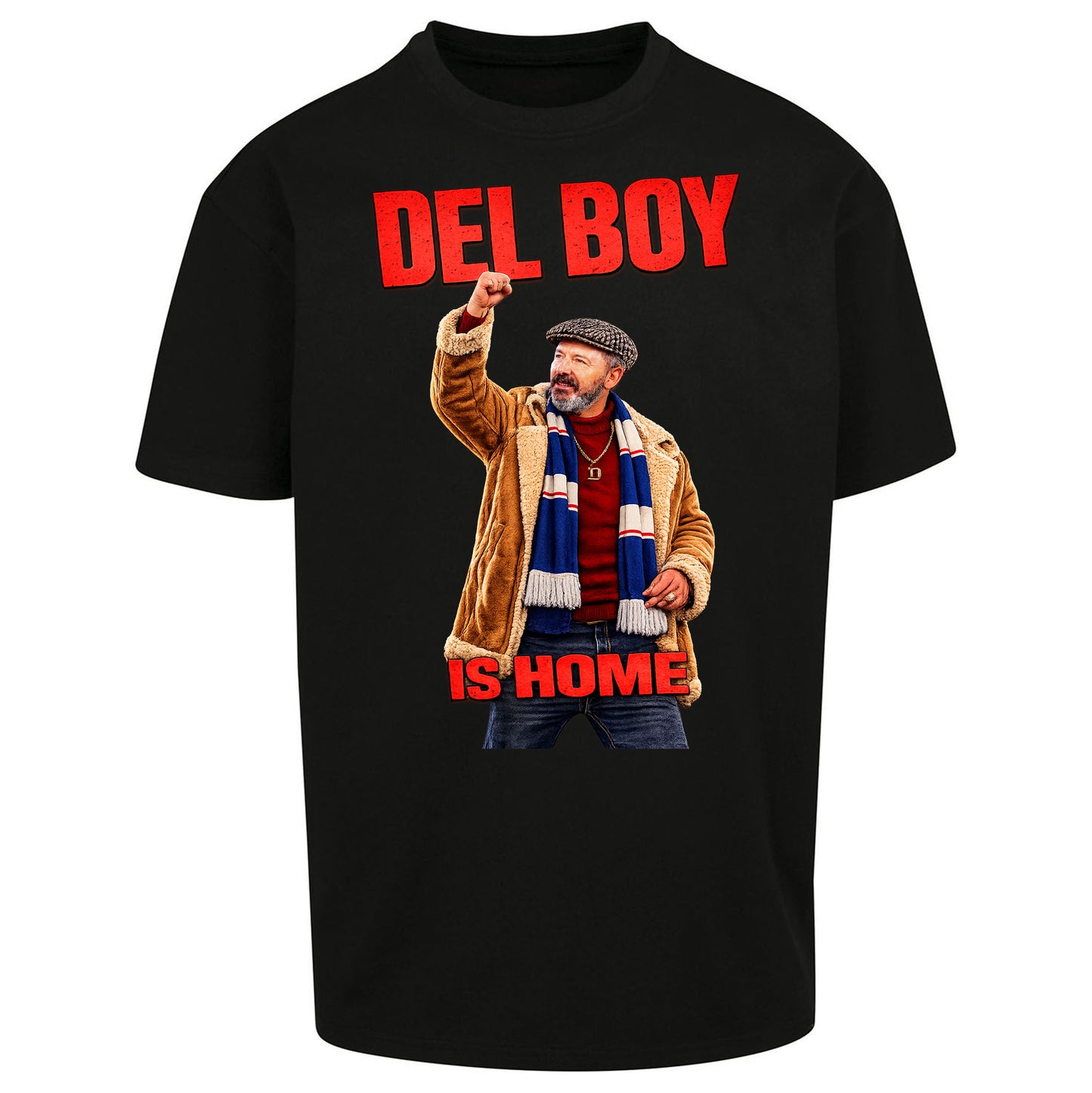 Del Boy Is Home Rangers Football - Oversized T Shirt