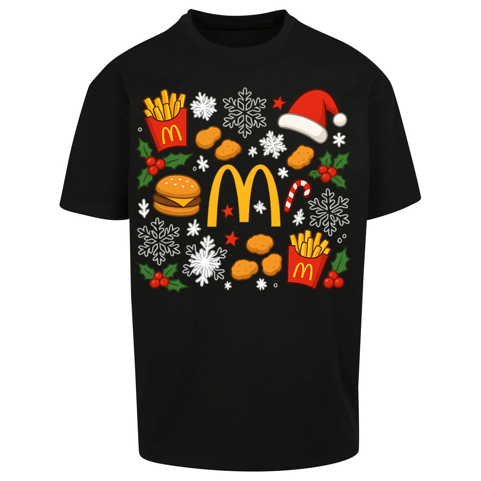 McDonalds Christmas Oversized T Shirt 