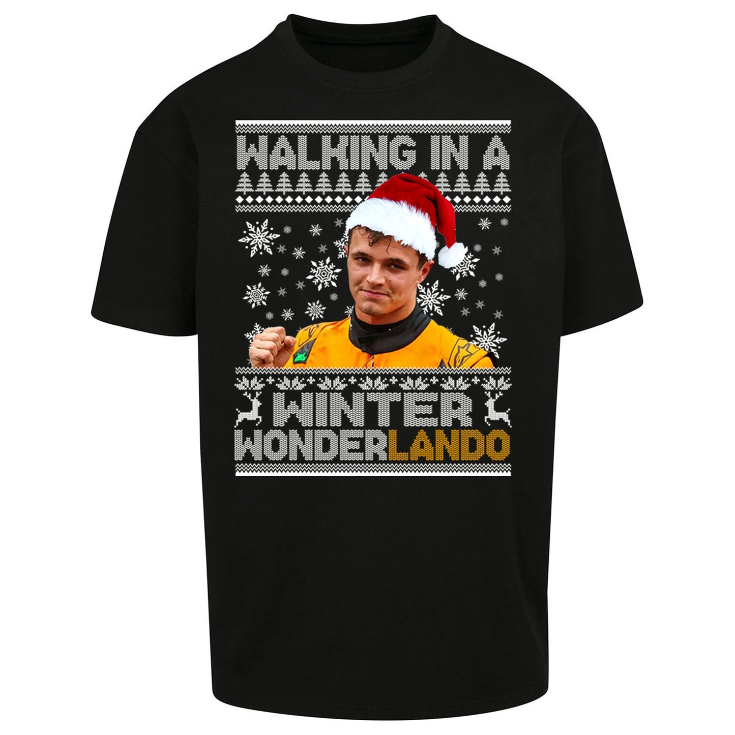 Lando Norris Christmas Oversized T Shirt