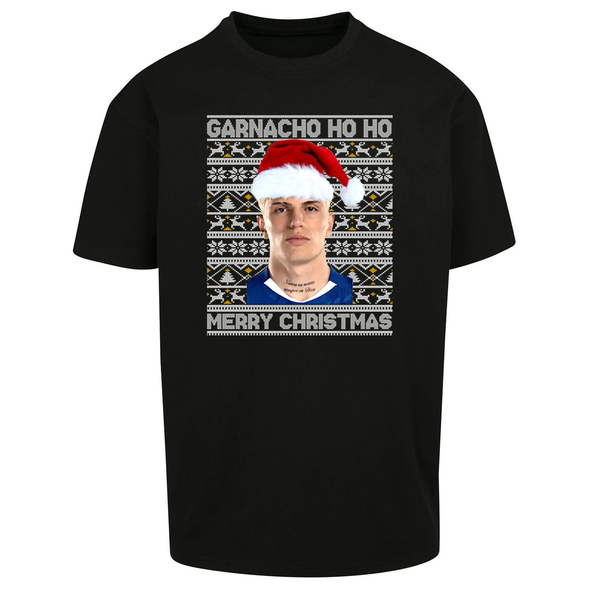 Garnacho Christmas Oversized T Shirt
