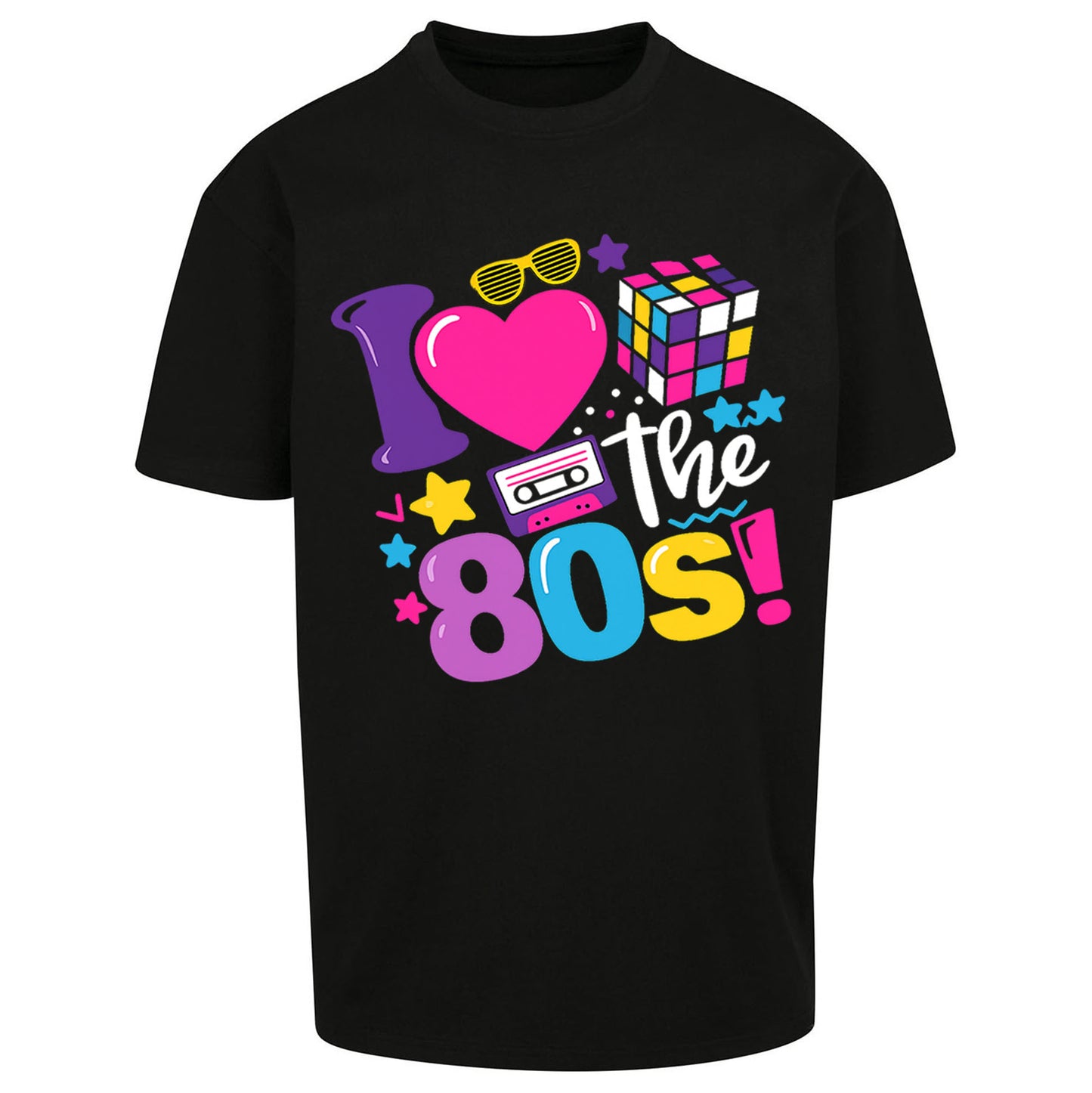 I Love The 80's Oversized T Shirt