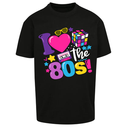 I Love The 80's Oversized T Shirt
