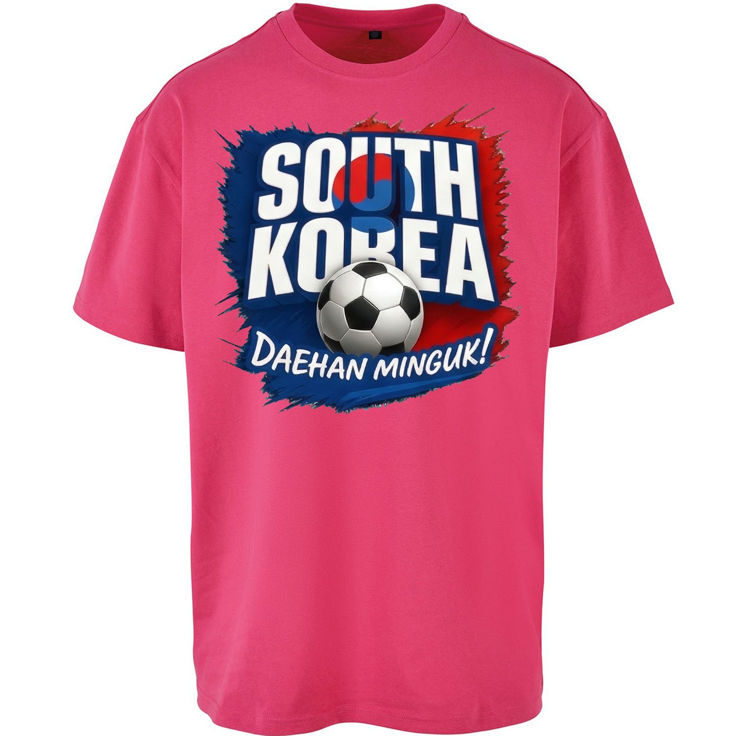 South Korea Football Oversized T Shirt