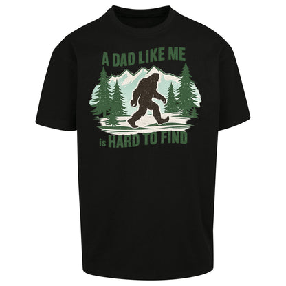 Retro Funny Bigfoot Dad Oversized T Shirt