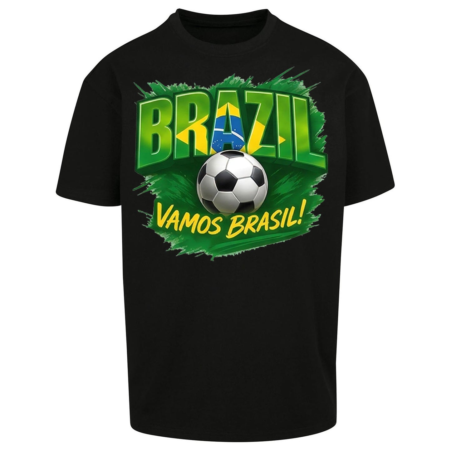 Brazil Retro Football Oversized T Shirt