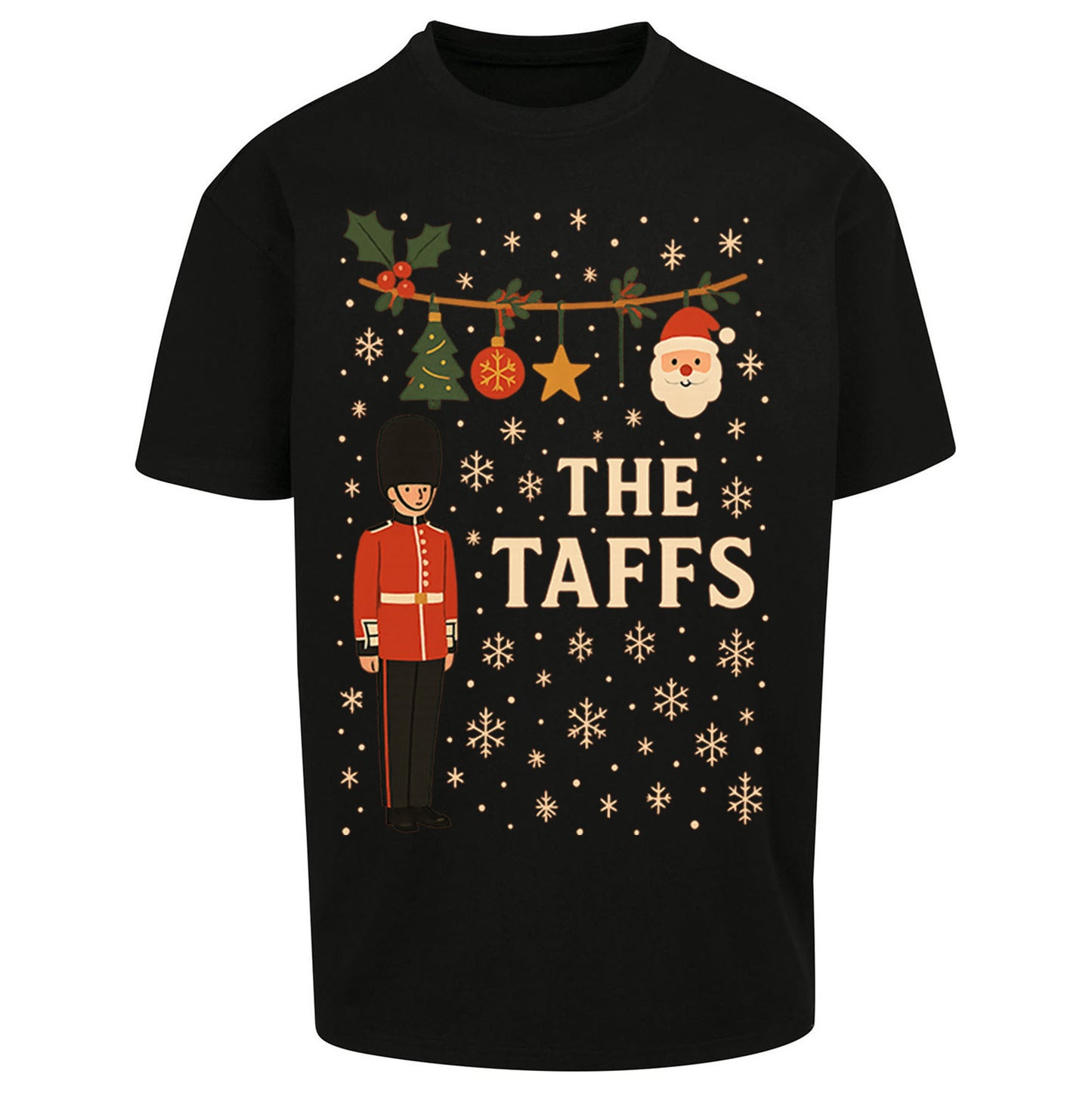 The Taffs Welsh Guards Christmas - Oversized T Shirt