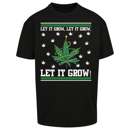 Cannabis Christmas Oversized T Shirt