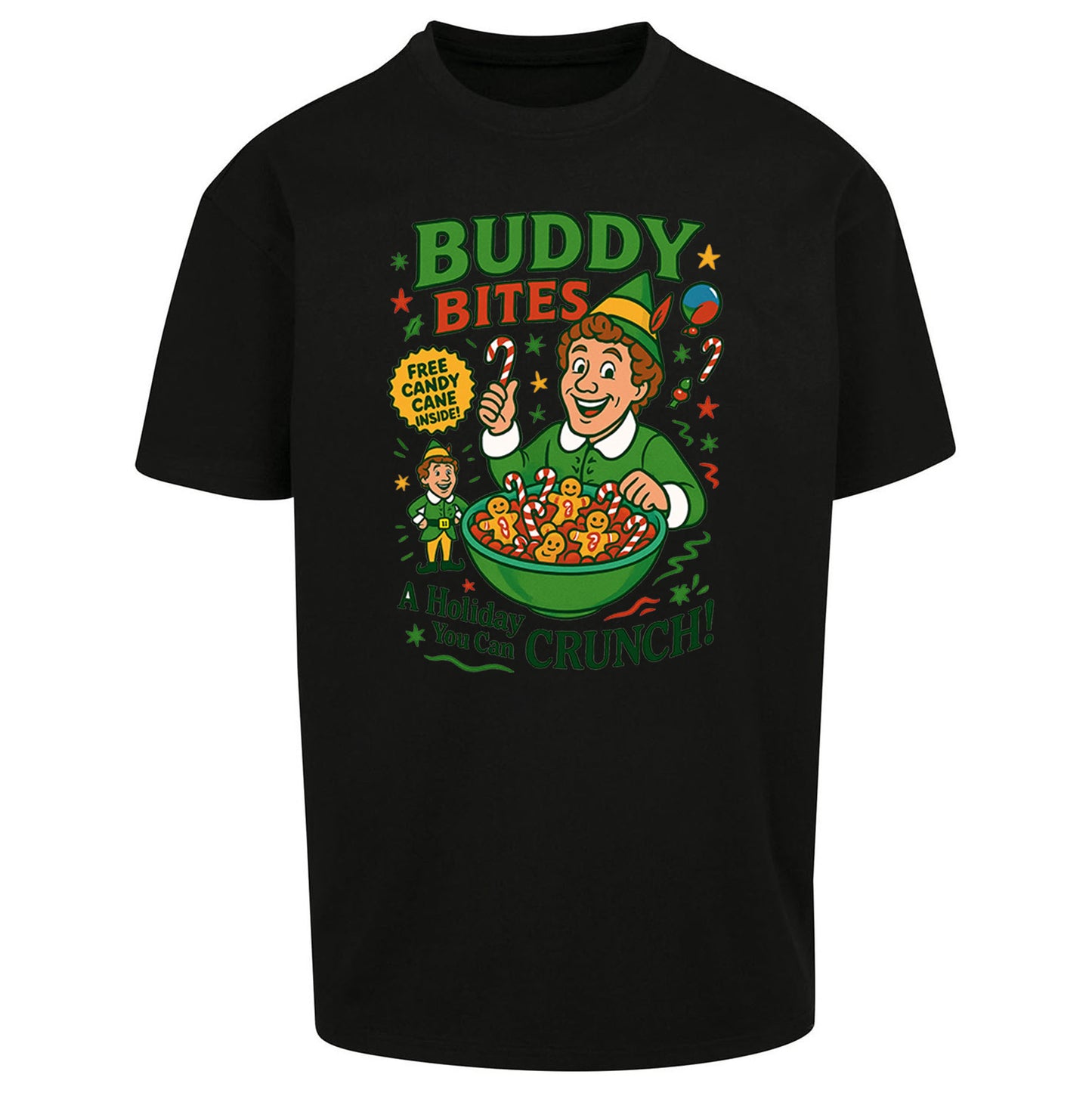Elf Christmas Oversized T Shirt