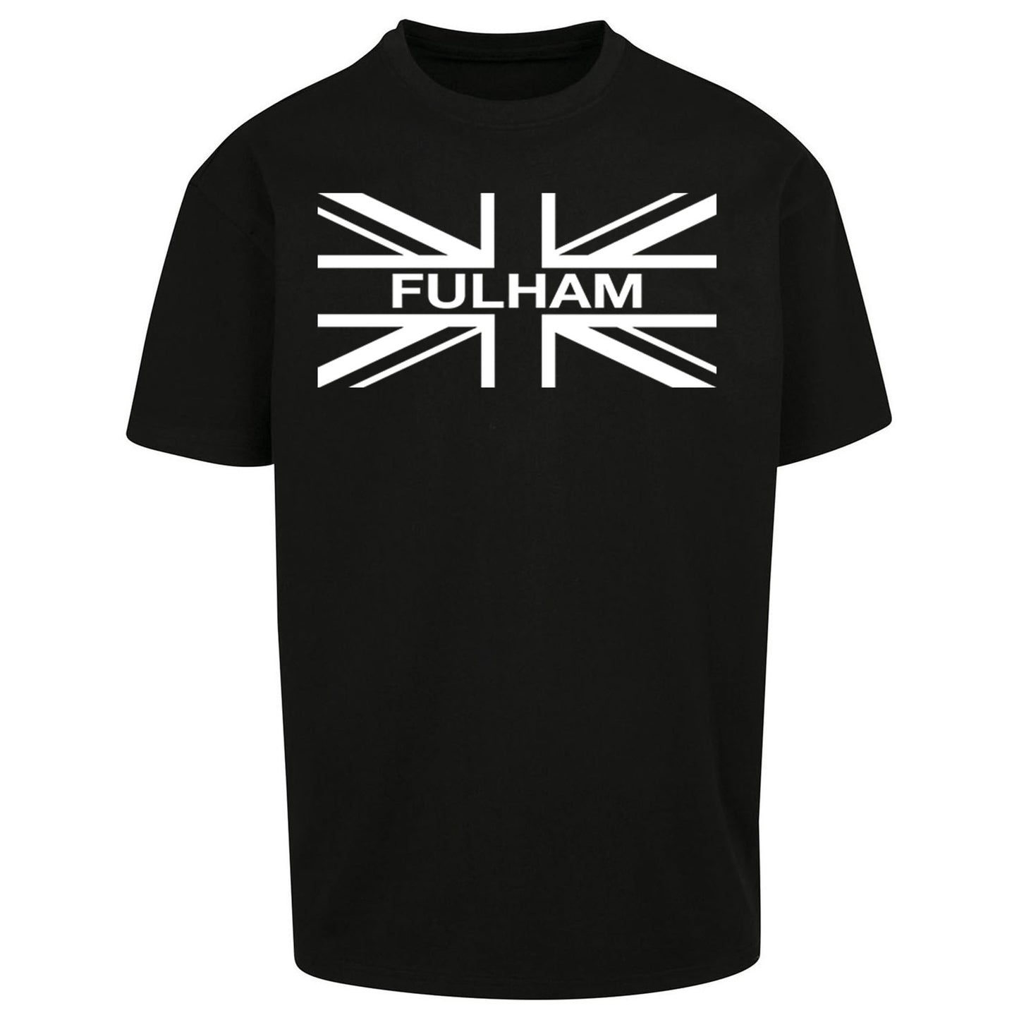 Fulham Football Flag Oversized T Shirt